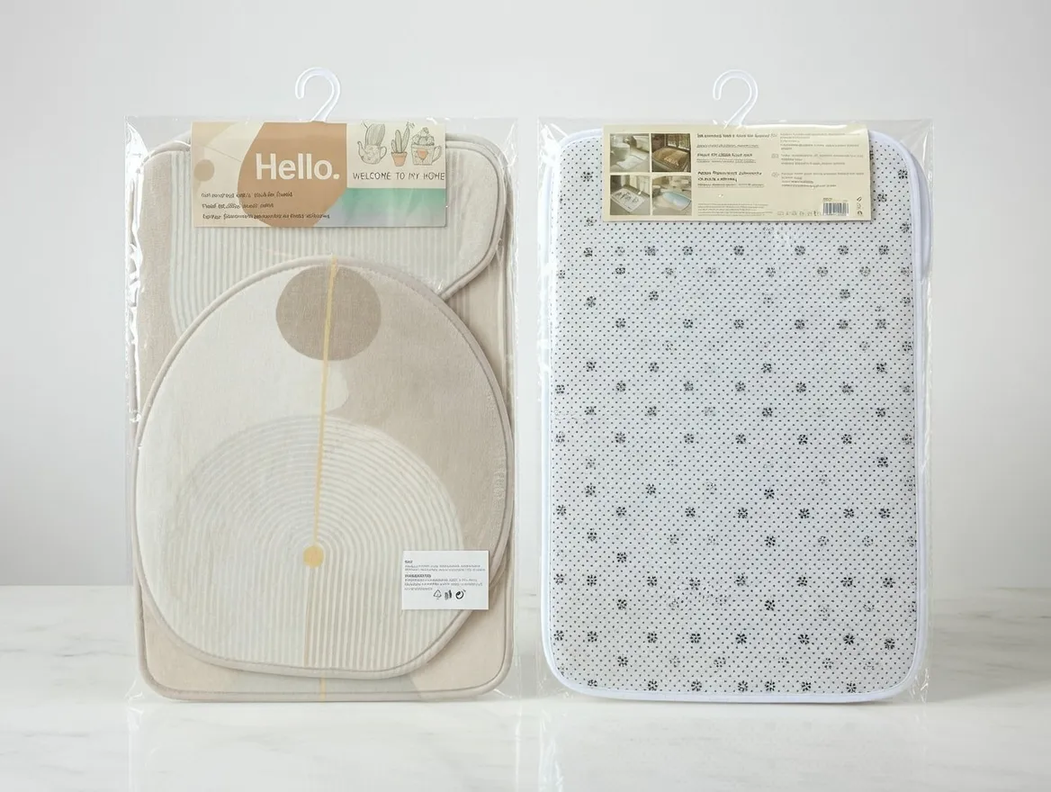 Covorase Baie Flanel - 40X60/40X50/40X45CM / Cercuri