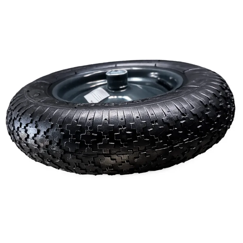Roata Roaba cu Cauciuc Bordurat - 3.5X8.0"