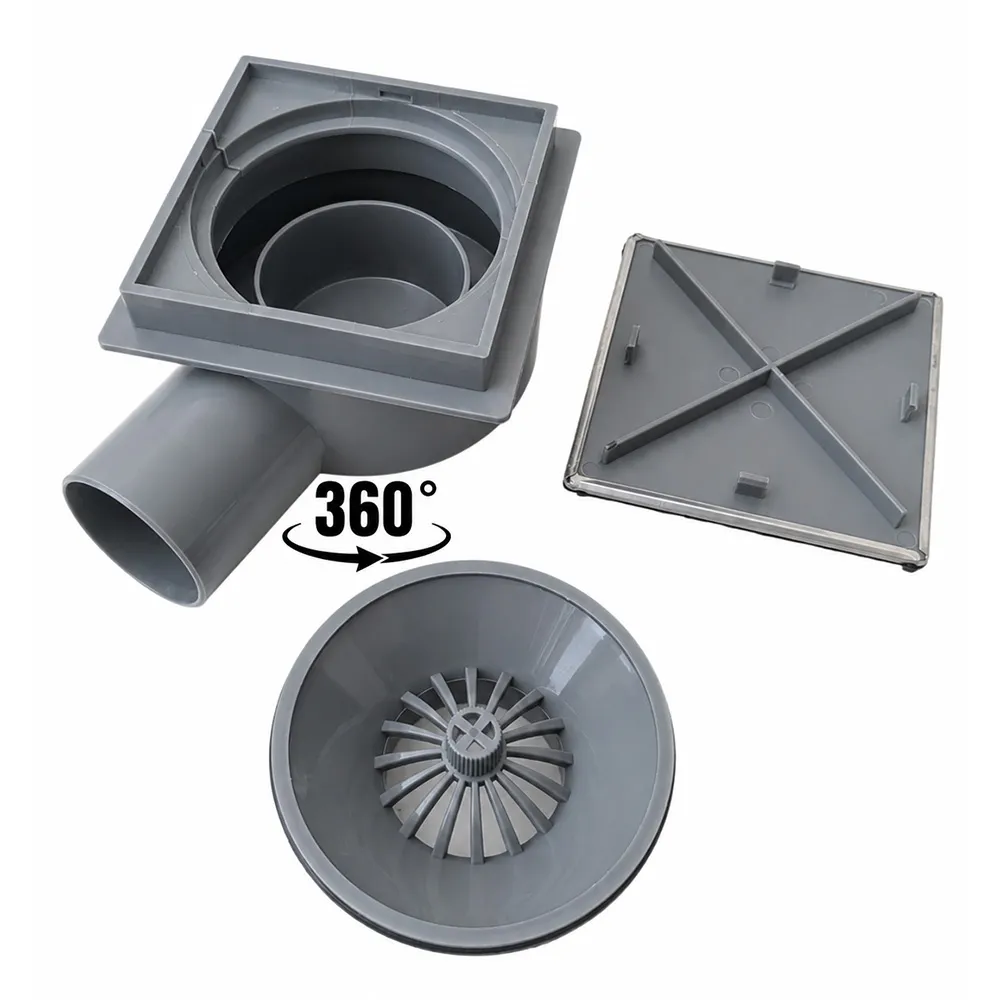 Rigola Patrata 100X100MM / ABS 40MM