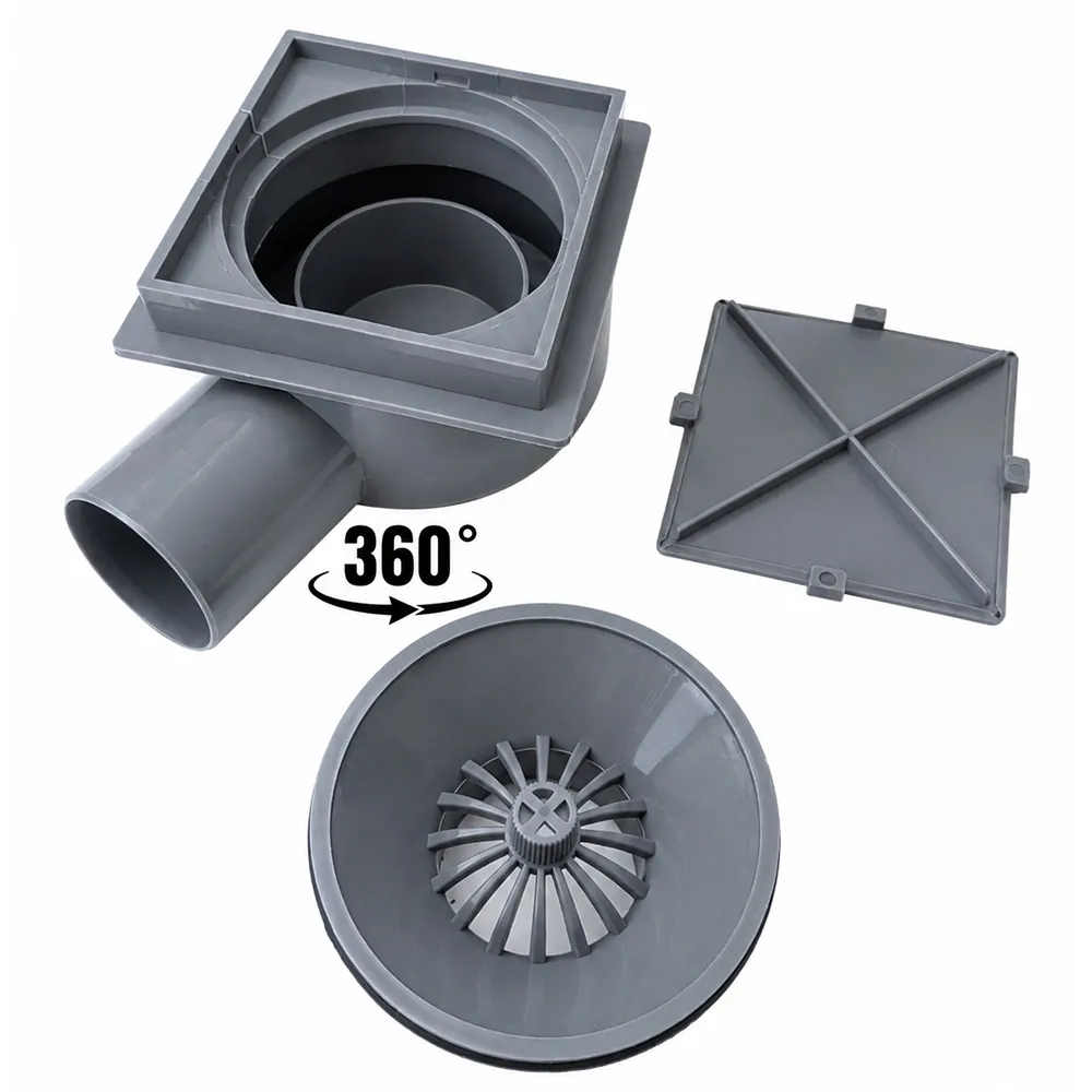 Rigola Patrata 90X90MM / ABS 40MM