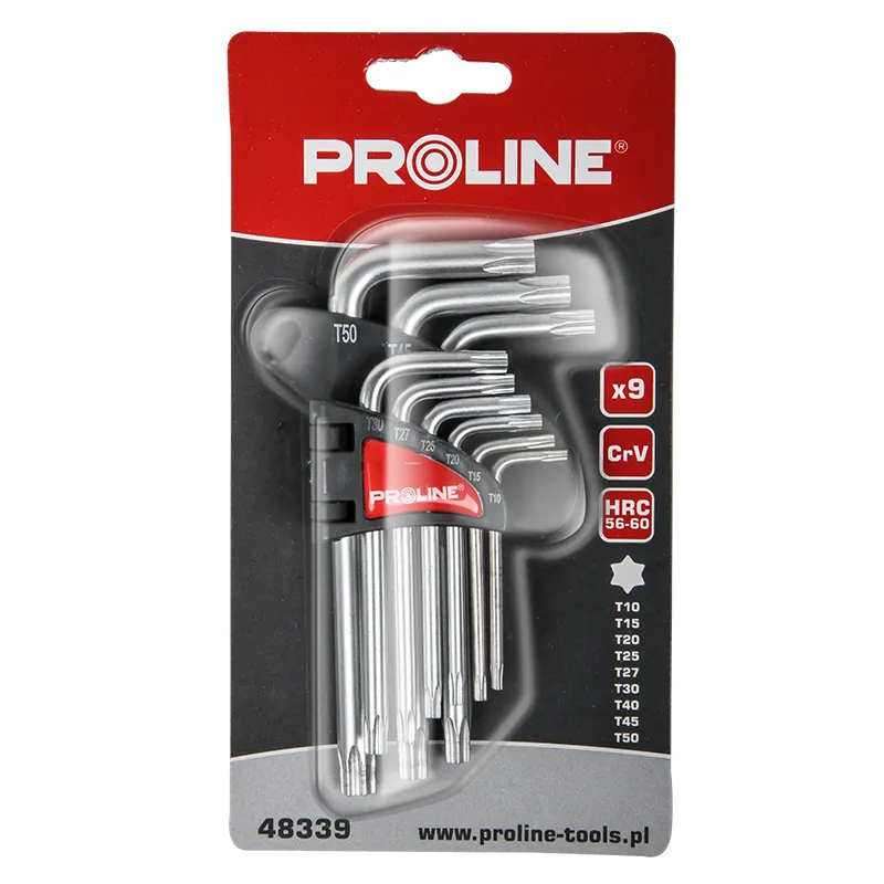 Set Chei Negative CR-VA Torx T10-T50 - 9P.