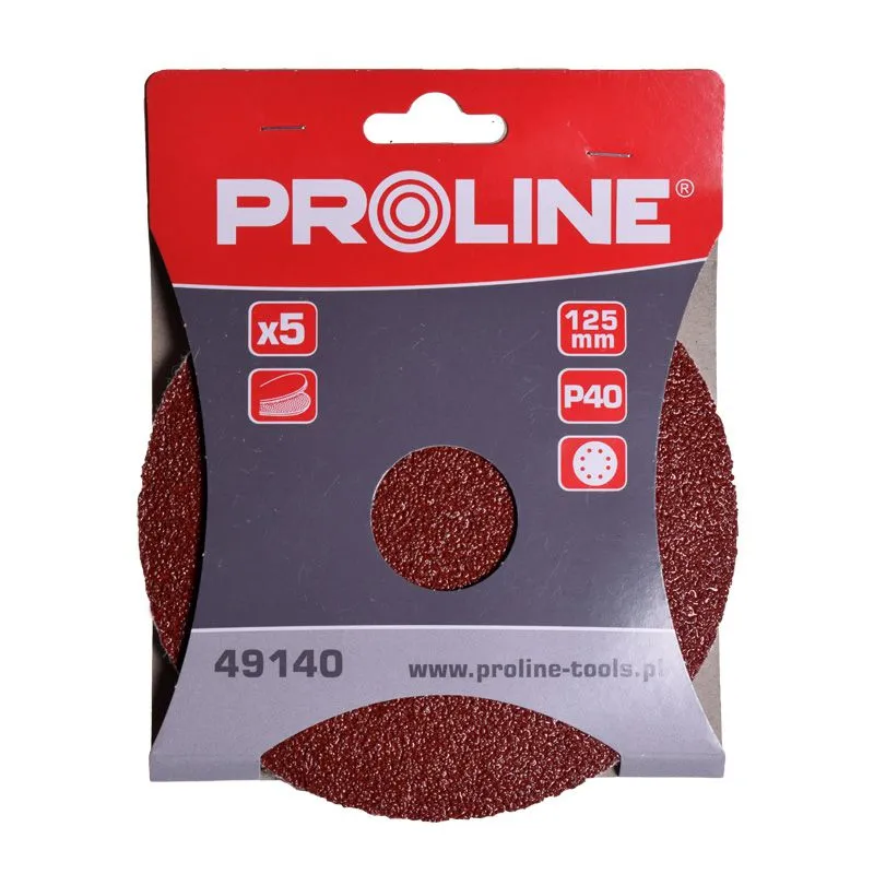 Disc Abraziv Hartie cu Orificii 125MM - GR.220, 5/Set