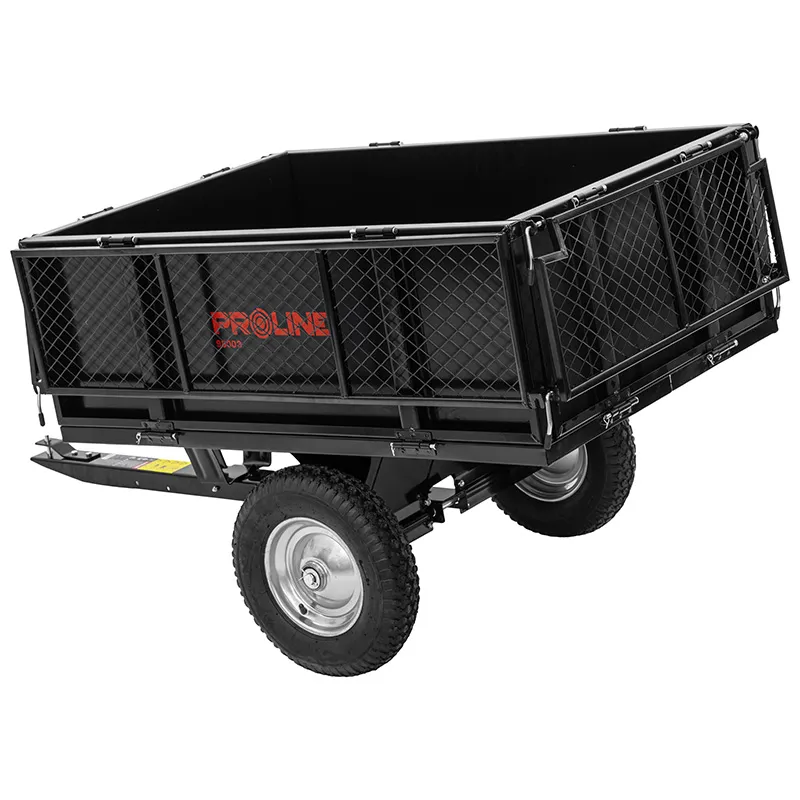 Remorca Basculanta Otel cu Protap si Grila 295L / 250KG