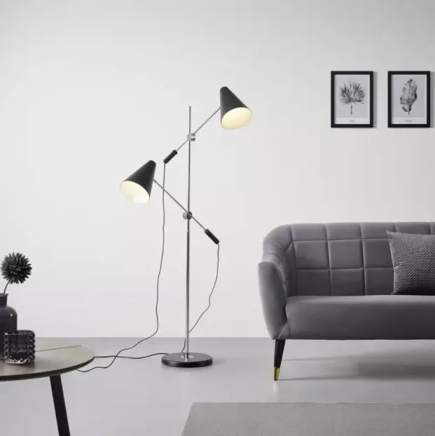 Lampadar Metalic cu Soclu E14 X 2 151CM