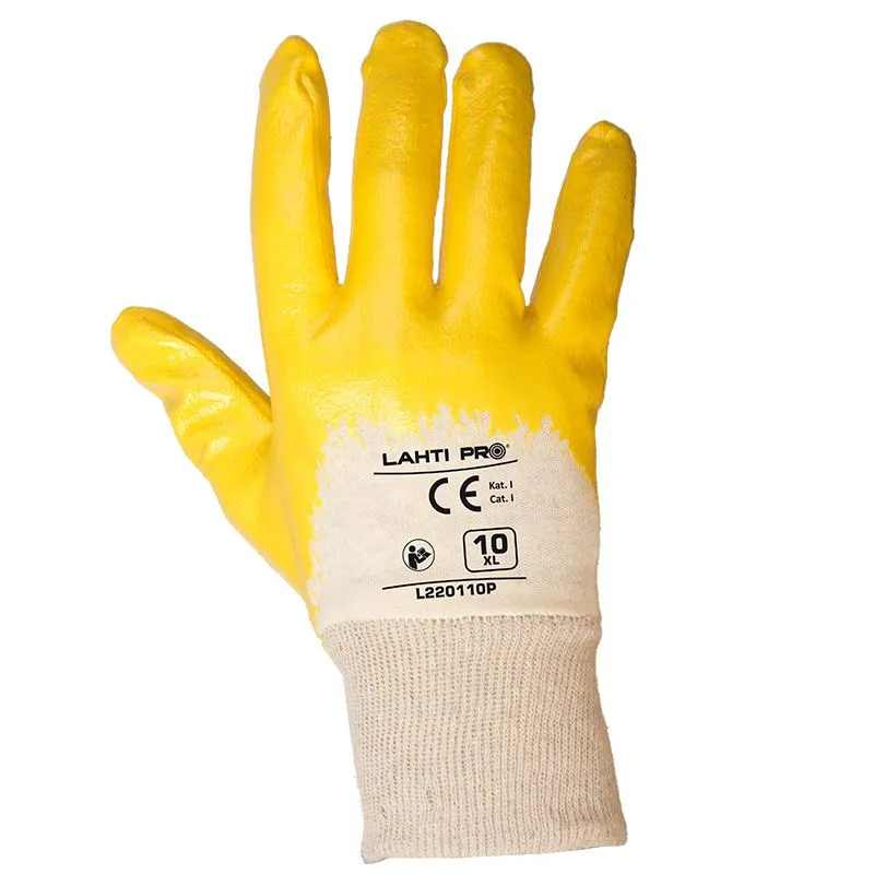 Manusa Nitril cu Bumbac Invelita Dorsal Moderat - 8