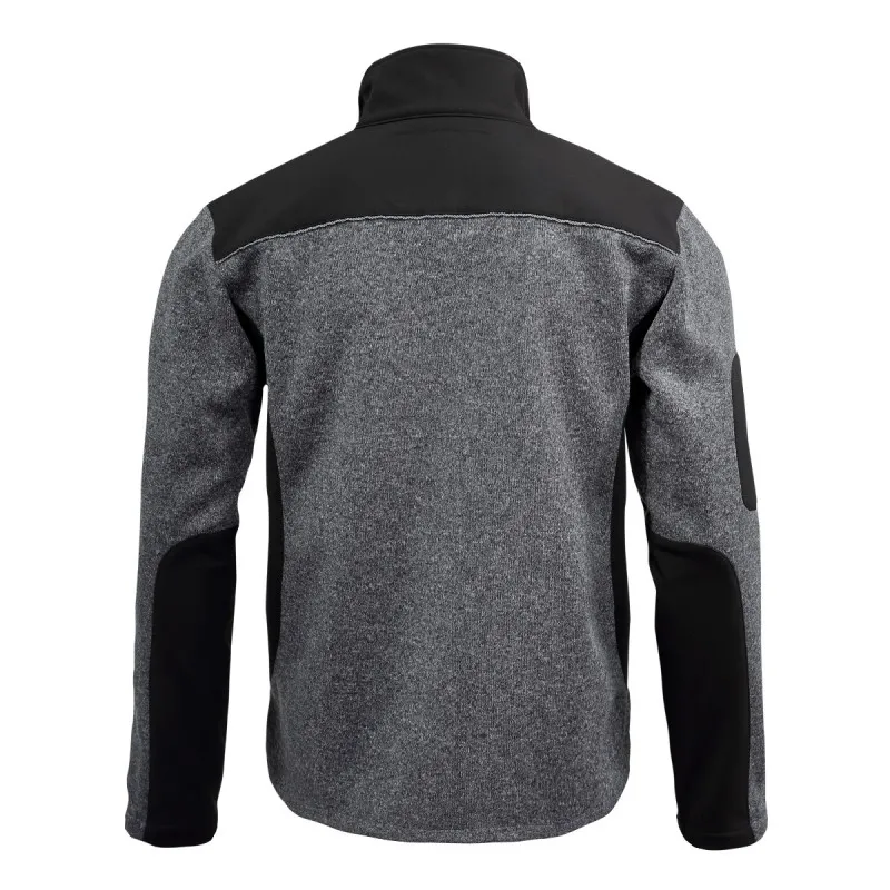 Jacheta Elastica Tip-Pulover / Gri-Negru - S