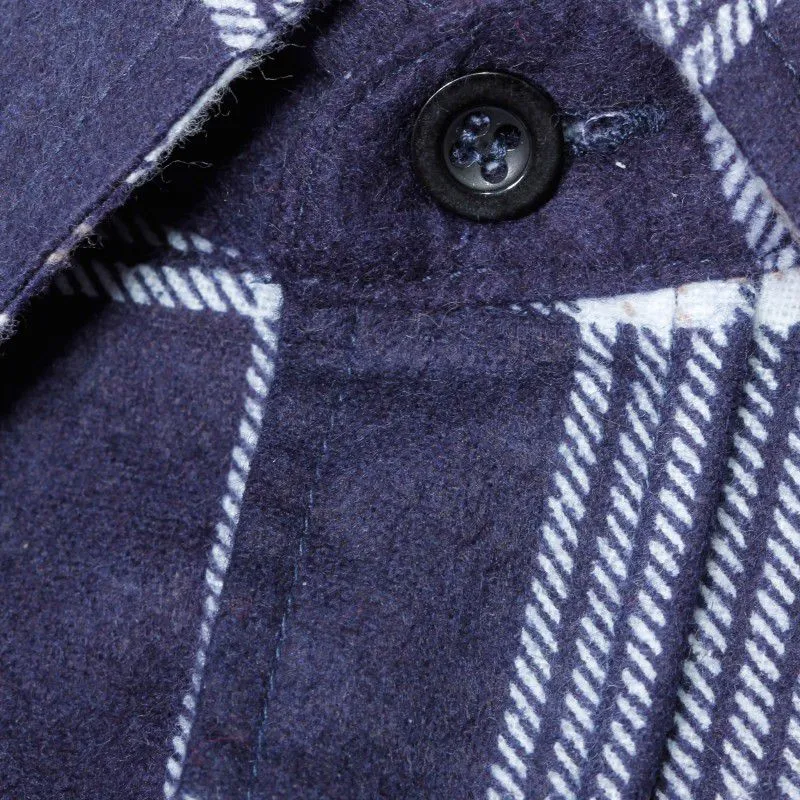 Camasa Flanel cu Carouri / Bleumarin - 2XL/H-188