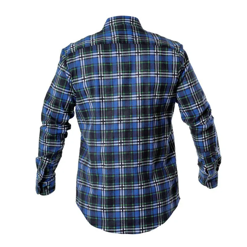 Camasa Flanel cu Carouri / Albastru - S/H-164