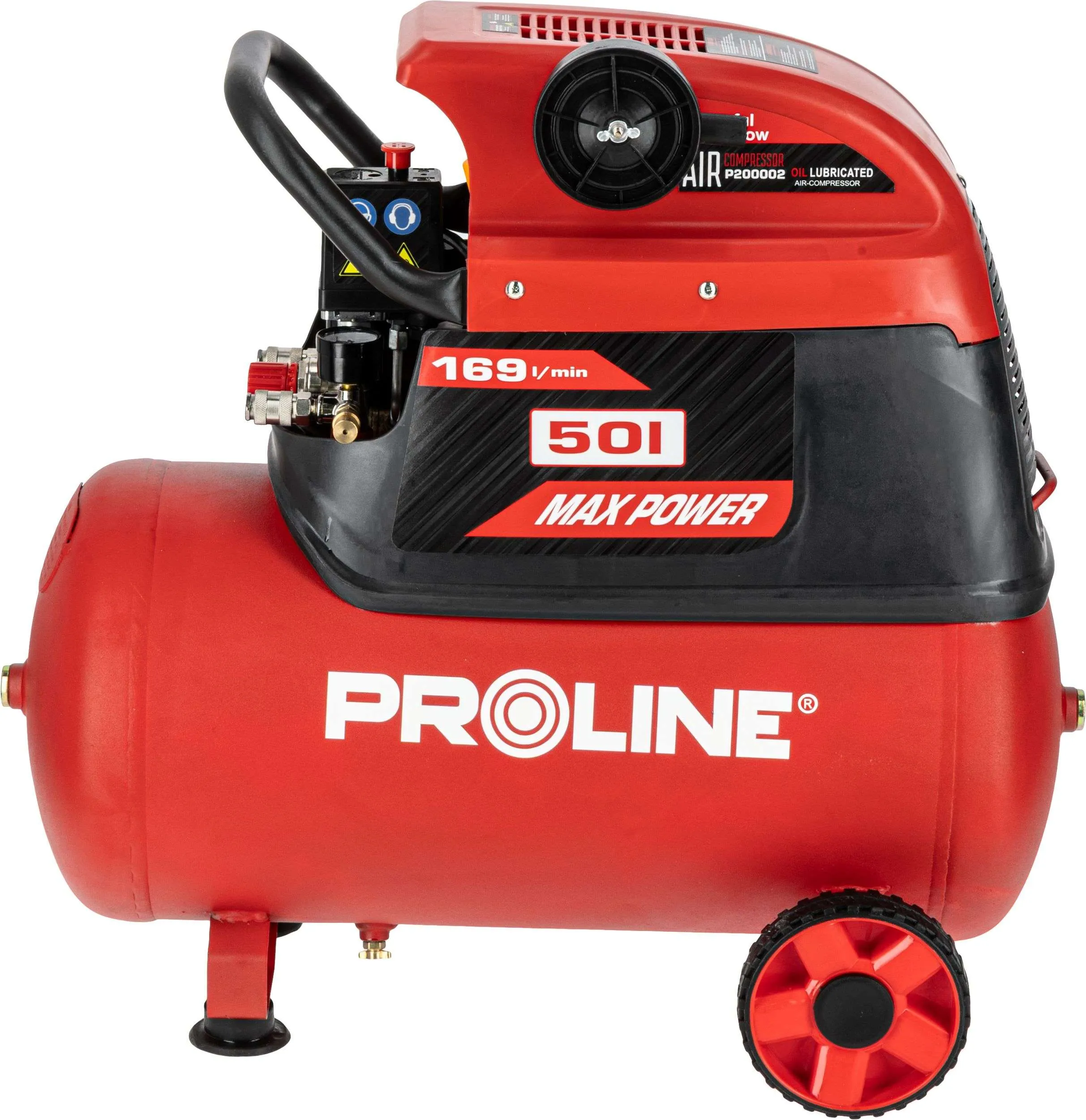 Compresor Aer cu Ulei - 1500W / 8BAR / 169L/Min / 50L