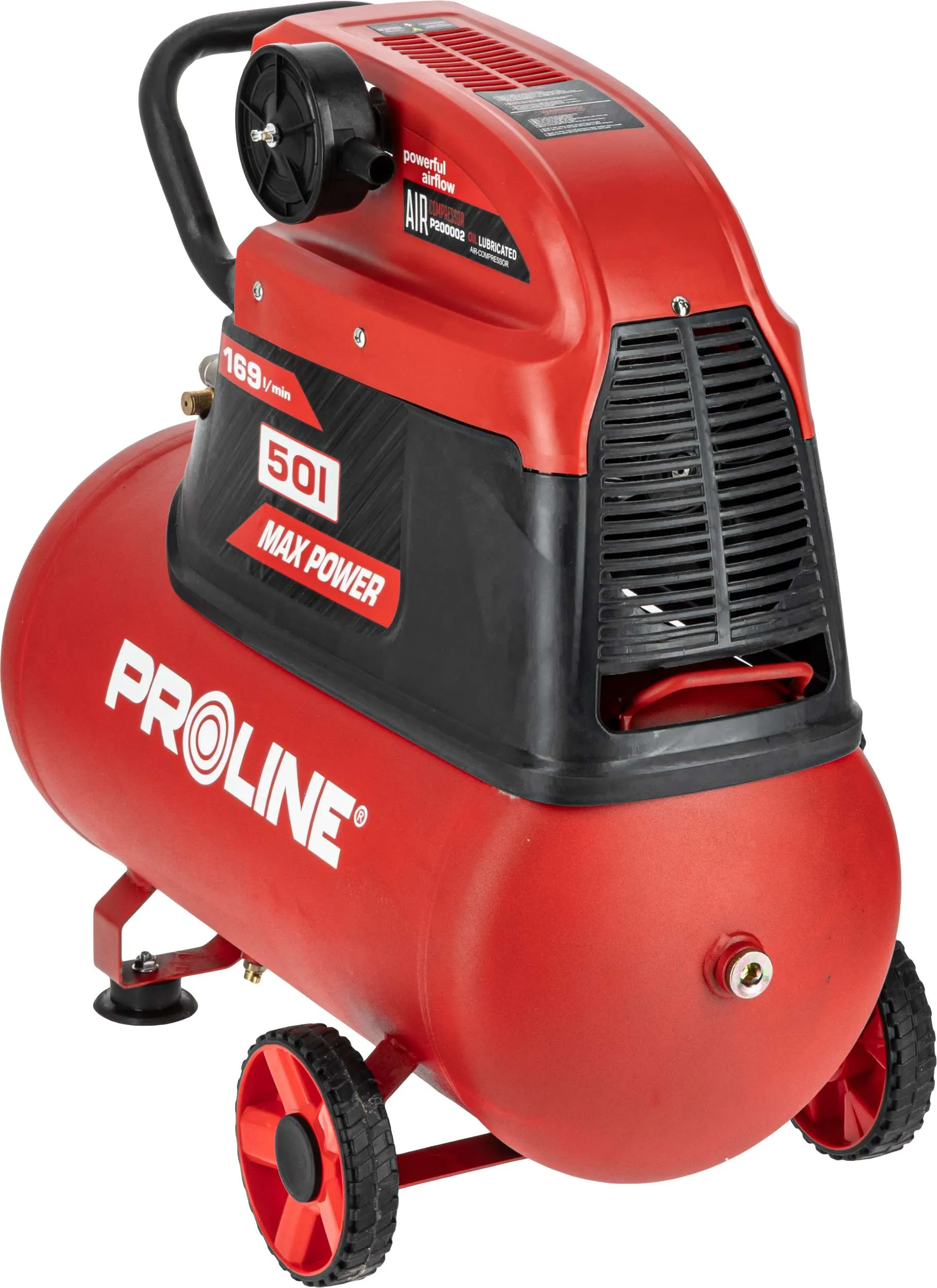 Compresor Aer cu Ulei - 1500W / 8BAR / 169L/Min / 50L