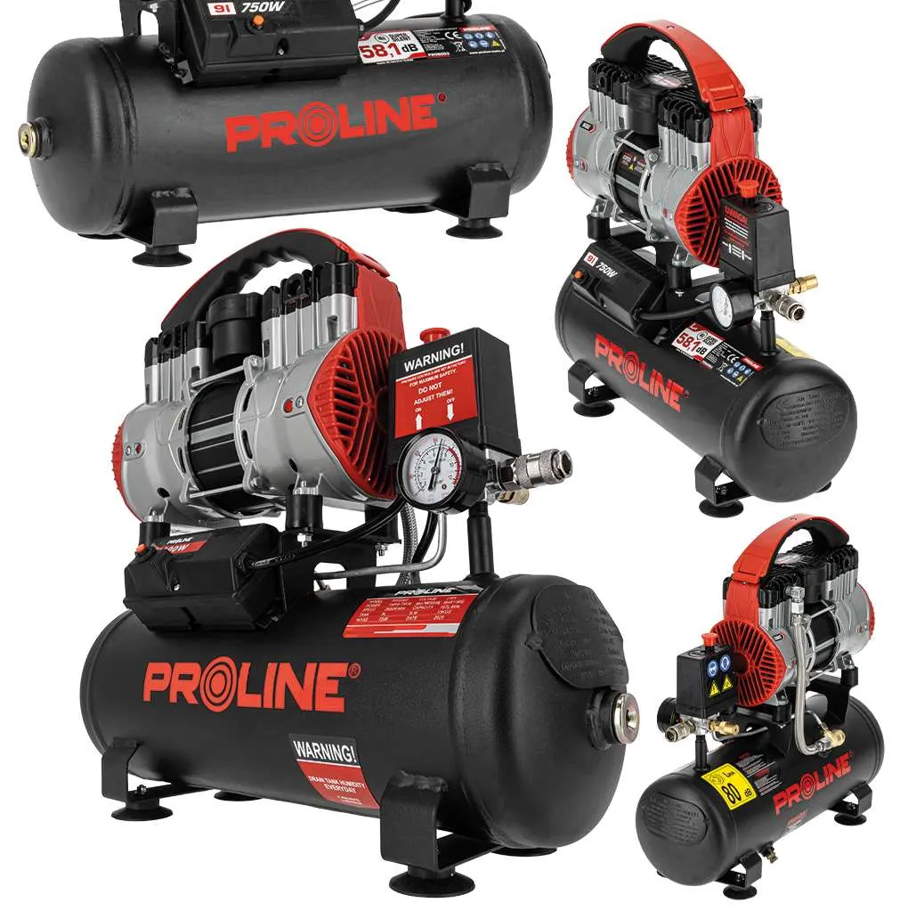 Compresor Aer fara Ulei - 750W / 8BAR / 167L/Min / 9L