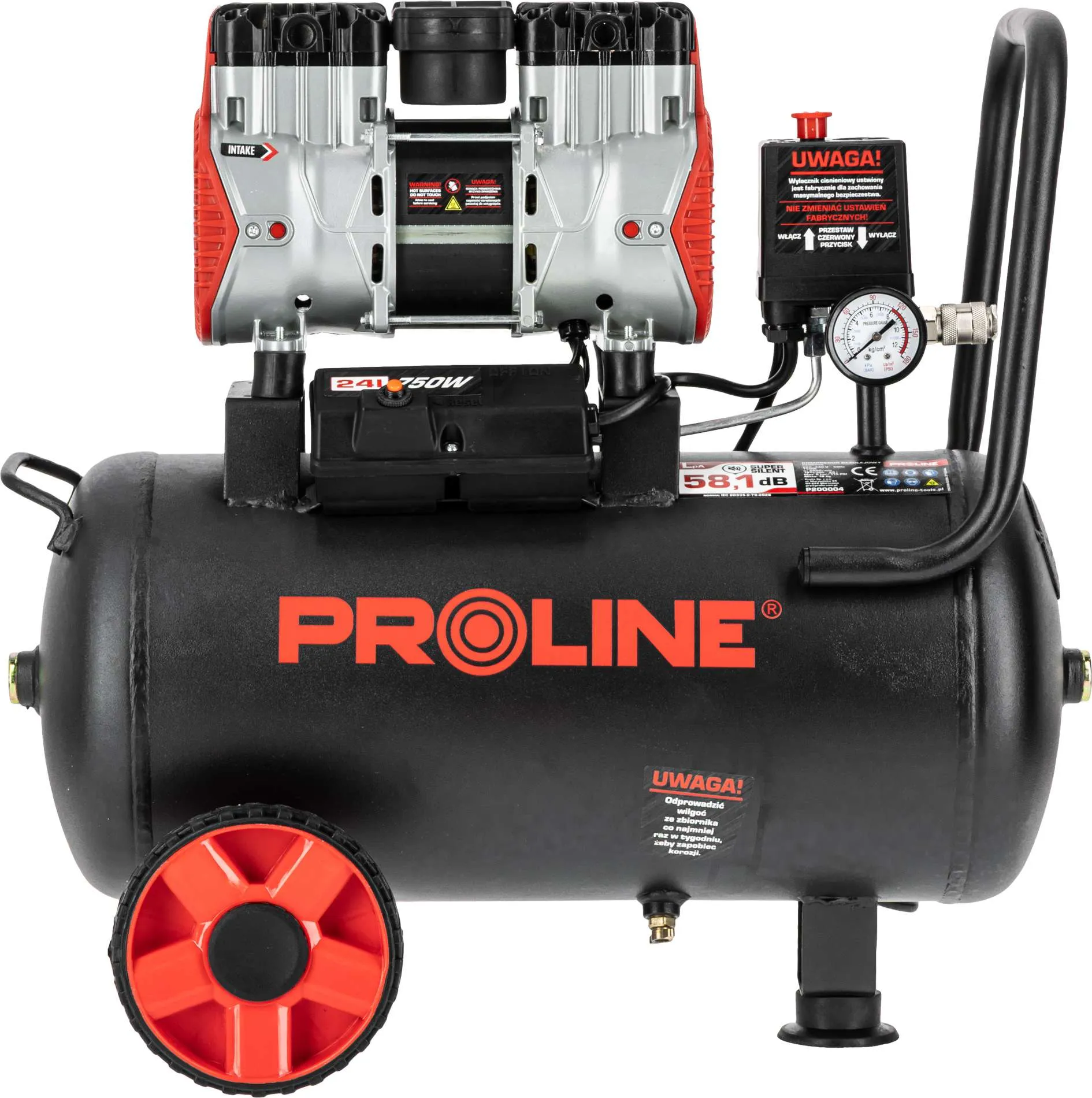 Compresor Aer fara Ulei - 750W / 8BAR / 167L/Min / 24L