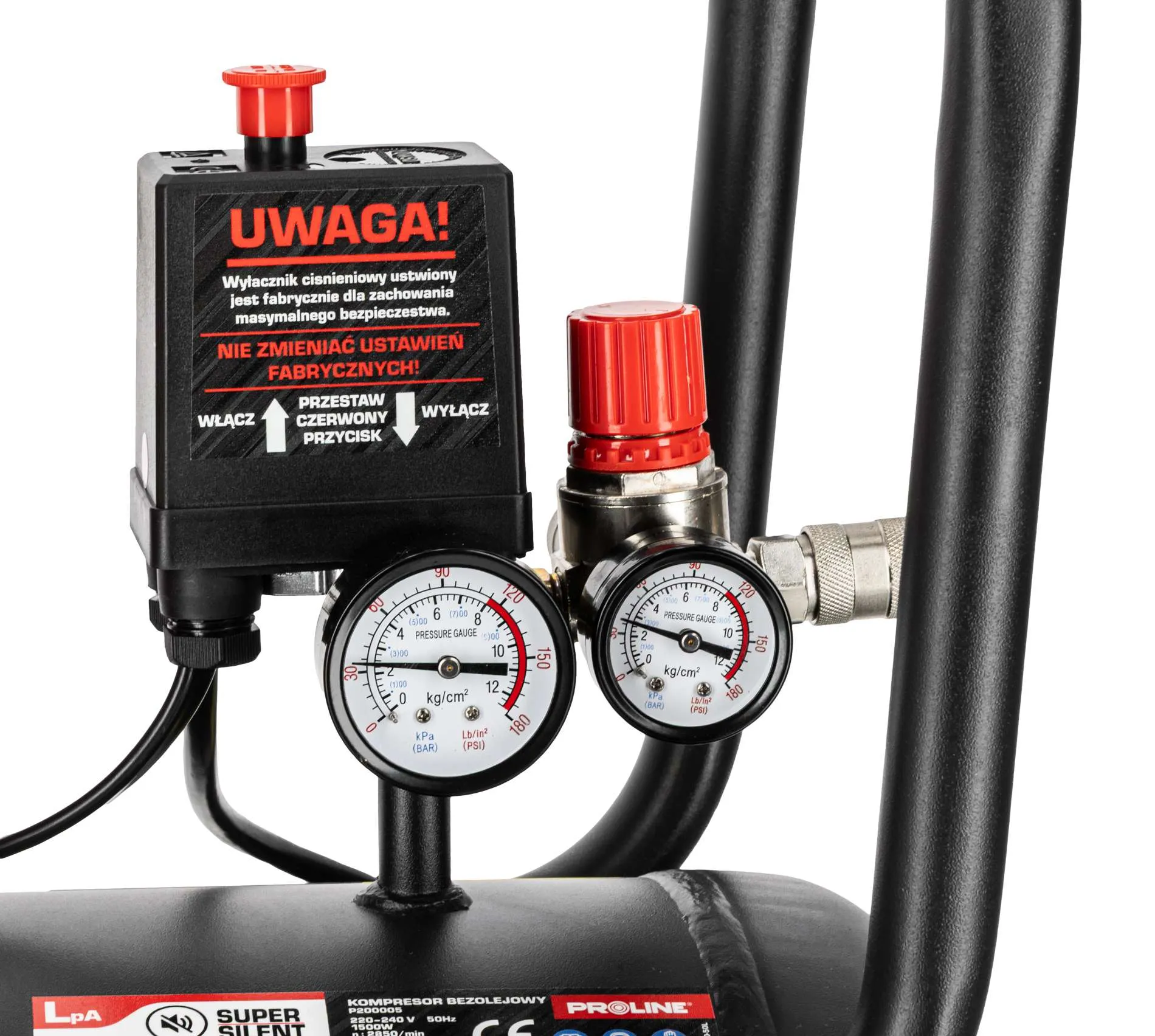 Compresor Aer fara Ulei - 1500W / 8BAR / 254L/Min / 50L
