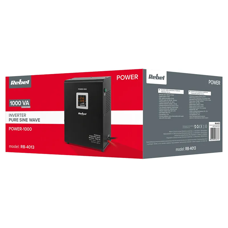 UPS de Perete cu Sinus Pur - 12V / 1000VA / 700W