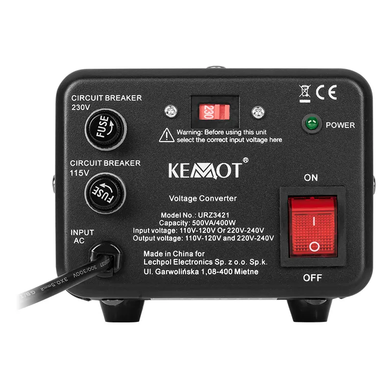Convertor Tensiune - 115-230/230-115 / 400W / 500VA