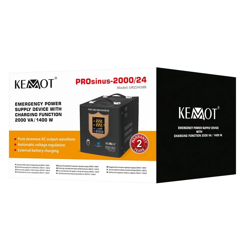 UPS cu Sinus Pur - 24V / 1400W / Negru