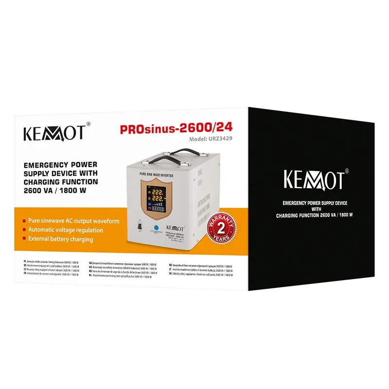 UPS cu Sinus Pur - 24V / 1800W / Alb
