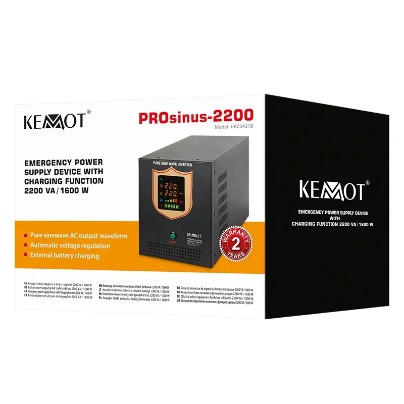 UPS cu Sinus Pur - 12V / 1600W / Negru