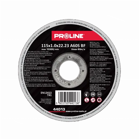 Disc de debitare inox Proline 115x1,0x22 mm