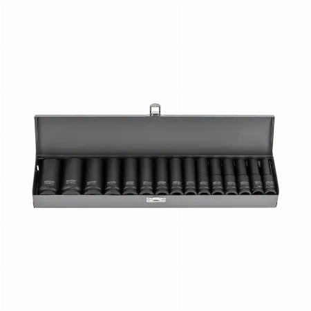 Set tubulare adanci de impact 1/2 inch 10-32 mm - 15 piese