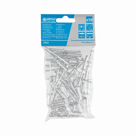 Popnituri din aluminiu 4,8x23 mm, 50 buc. Mega 59523