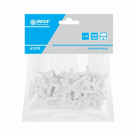 Distantiere faianta tip T 4 mm, 75 buc. Mega 61379