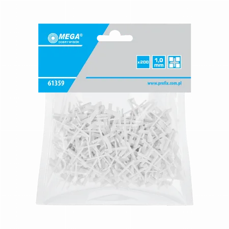 Distantiere faianta tip cruce 1 mm, 200 buc