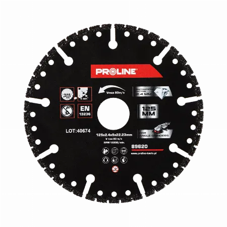 Disc diamantat segmentat multi-materiale 125x2.4x22.23 mm