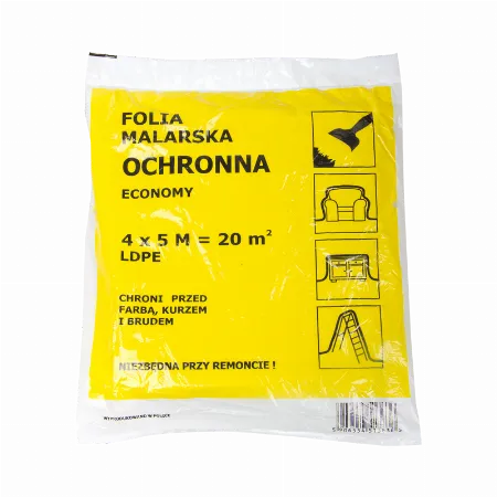 Folie de protectie pentru vopsit subtire 4 x 5 m, 7 µm Profix F60000