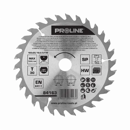 Disc circular pentru lemn cu dinti vidia 160 mm, 30 dinti
