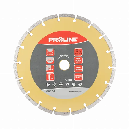 Disc diamantat segmentat (materiale de constructii) 230x2,8x7,5x22,23 Proline 86104