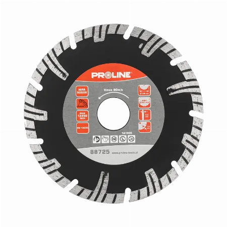 Disc diamantat segmentat Turbo-T Proline 88725, 125 x 2,4 x 22,2 mm