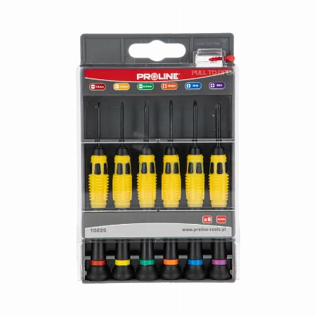 Set surubelnite de precizie Ni-Cr-Mo, plate si PH, 6 piese, Proline 10226