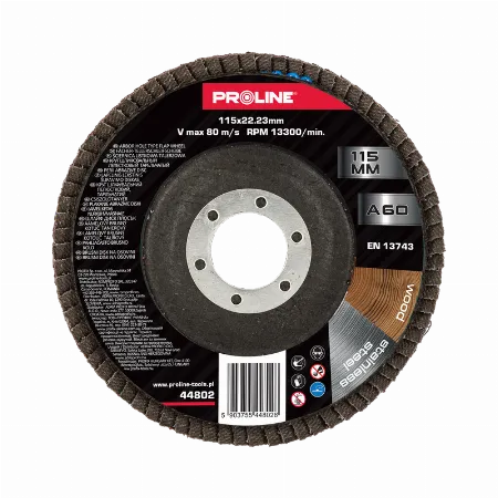 Disc abraziv lamelar 115 mm granulatie 60 Proline