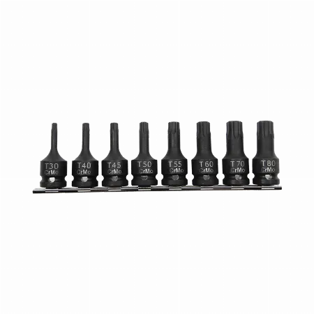 Set 8 bucse tubulare impact 1/2 Torx T30-T80 Proline 18492