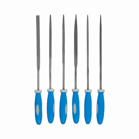 Set pile de precizie cu maner bimaterial Mega 32016, 6 buc., 160 mm