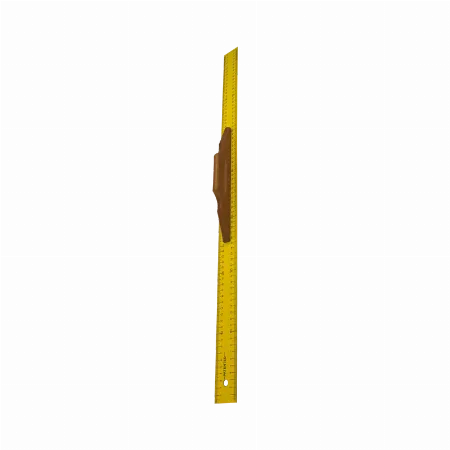 Rigla metalica cu scala metrica si maner din lemn Profix 21077, 750 mm