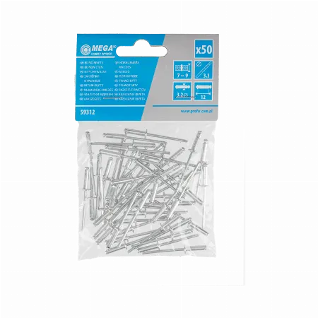 Popnituri Aluminiu 3.2X12.7MM, 50/Set