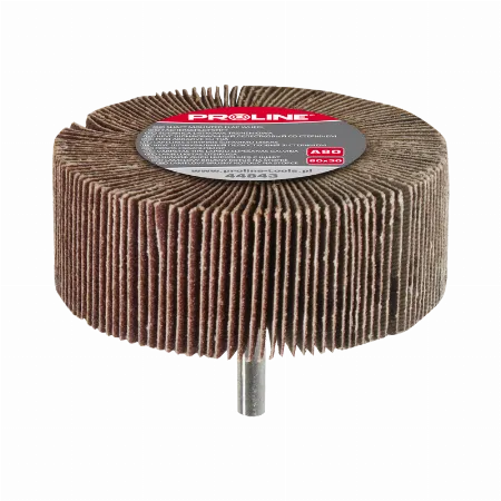 Perie abraziva lamelara cu tija 80x30 mm granulatie 120 Proline 44845