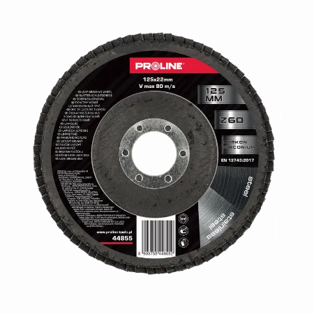 Disc abraziv lamelar 125 mm cu zirconiu granulatie 60 Proline 44855