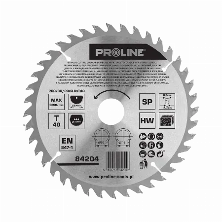 Disc circular pentru lemn cu dinti vidia 200 mm 40 dinti