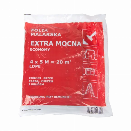 Folie protectoare 4x5 m, grosime 45 micrometri