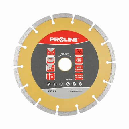 Disc diamantat segmentat pentru materiale de constructii 180x2,6x7,5x22,23 Proline 86103