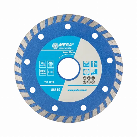 Disc diamantat turbo Mega 115 mm / 22,2 mm