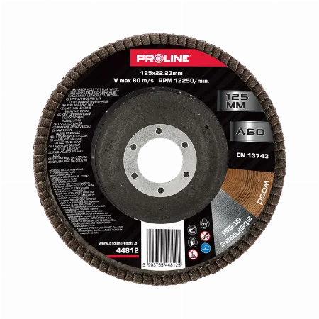 Disc abraziv lamelar 125 mm granulatie 60 Proline