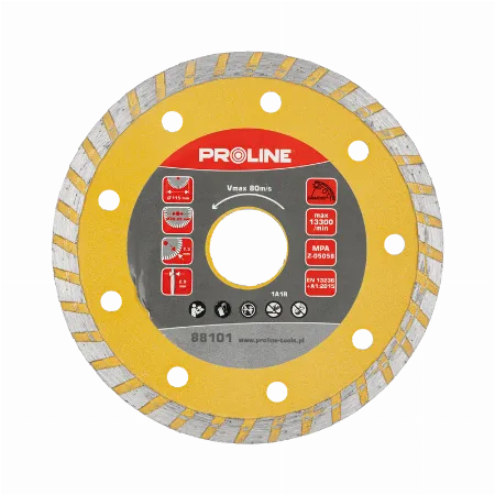 Disc diamantat Super Turbo pentru materiale de constructii Proline 88101, 115 mm