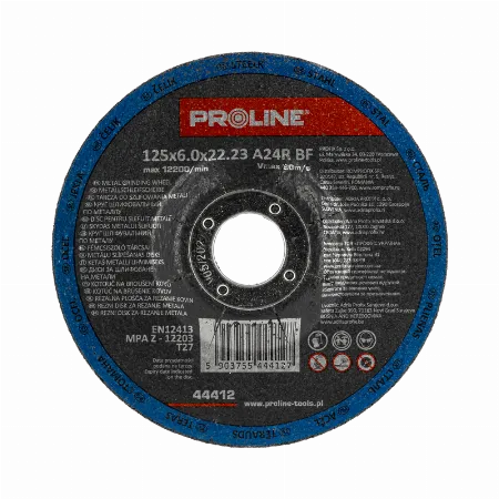 Disc de polizare metal depresat Proline 44412, 125 x 6,0 mm, A24R