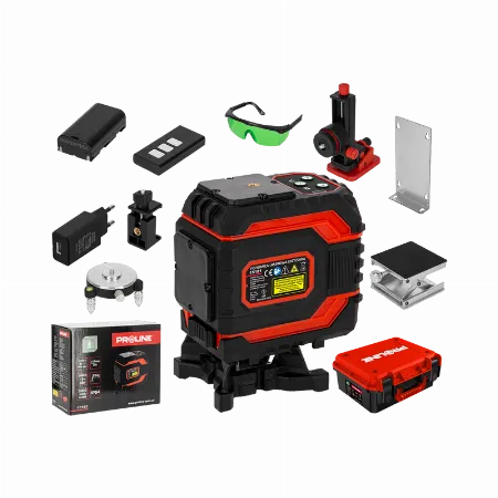 Nivela laser autonivelanta 360 2D cu fascicul verde Proline 15191, set