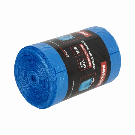 Saci Menaj Polietilena Elastic 60L / Albastru, 100/Set