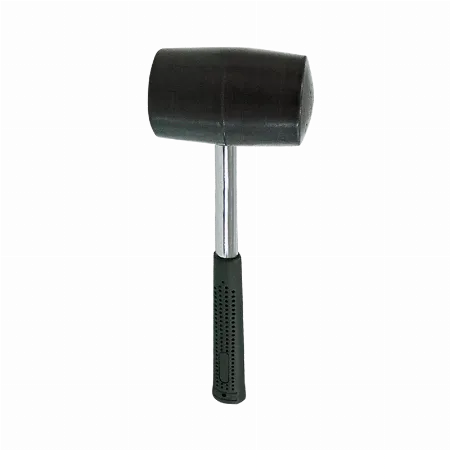 Ciocan din cauciuc negru dur cu maner metalic 55 mm / 450 g Mega 12006